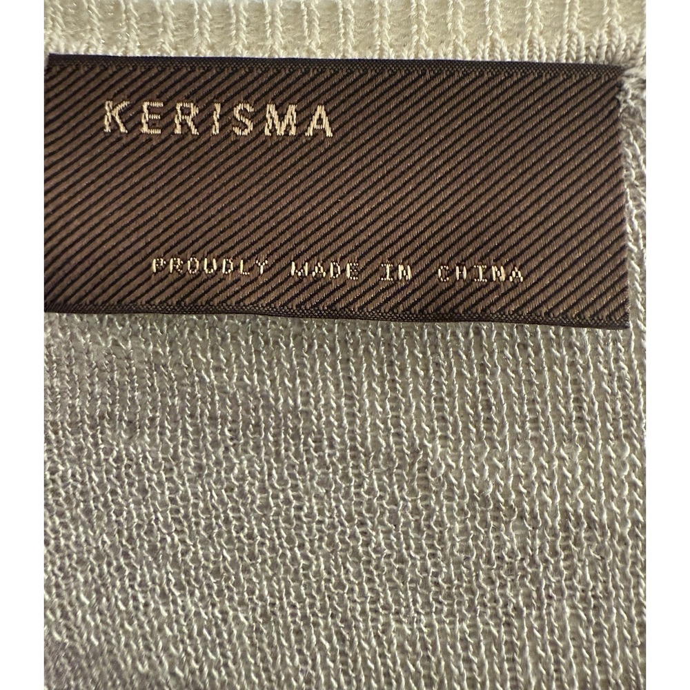 Kerisma Camo Print Vneck Lightweight Dolman Sleeve Sweater Womens Size M/L - Picture 2 of 16